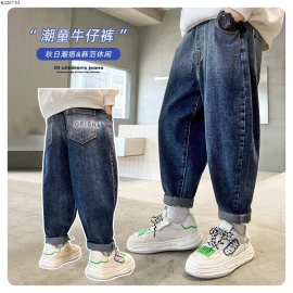 Quần jeans baggy bé trai Si 124k/1 chiếc