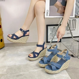 SANDAL ĐẾ XUỒNG QUAI JEANS Si 166k/1 đôi