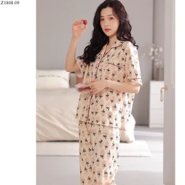 PIJAMA COTTON NỮ MẶC NHÀ Si 146k/1 bộ