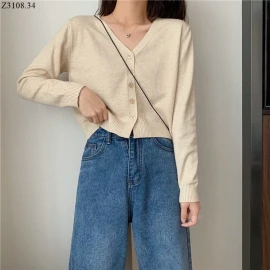 ÁO LEN CARDIGAN DÁNG NGẮN Si 85k/1 chiếc