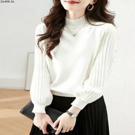 ÁO LEN CASHMERE NỮ CỔ 3P Sỉ 145k 1c 