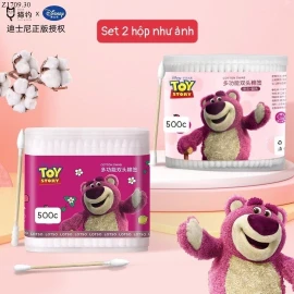 Bông Tăm 2 Đầu Lotso SI 48k/sét 2 hộp( mỗi hộp 500c)