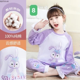 BỘ COTTON XUẤT HÀN BÉ GÁI Si 130k/1 bộ 