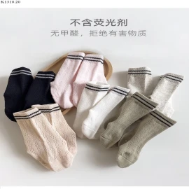 SET 6 ĐÔI TẤT CỔ CAO HÃNG BABY SOCKS Si 64k/1 set 6 đôi mix màu 