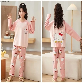 BỘ HOẠT HÌNH DÀI TAY CHO MẸ VÀ BÉ giá sz bé: 167k; Giá sz mẹ: 192k