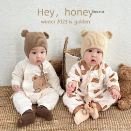 BODYSUIT HỌA TIẾT GÁU CUTE CHO BÉ Sỉ 100k