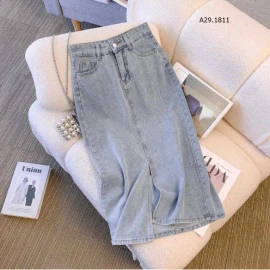 CHÂN VÁY JEANS DÁNG DÀI  Sỉ 119k