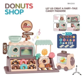 BỘ ĐỒ CHƠI NHẬP VAI BÁN HÀNG TIỆM BÁNH DONUT CHO BÉ  - Sỉ 150k