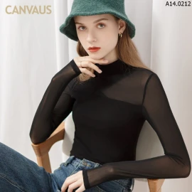 ÁO CANVAUS CỔ 3p TAY REN sỉ 145k