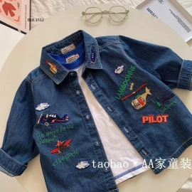 ÁO SƠ MI DENIM CHO BÉ TRAI - Sỉ 129k