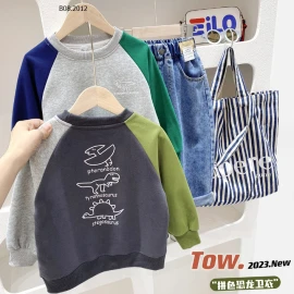 ÁO HOODIE THỂ THAO IN CHỮ CHO BÉ NHÀ KACADY - Sỉ 115k