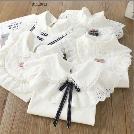 ÁO COTTON DÀI TAY CỔ BÈO- Sỉ 108k