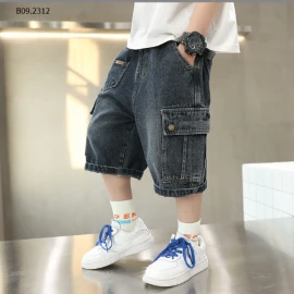 QUẦN SHORT JEAN TÚI HỘP BÉ TRAI siêu xinh- Sỉ 130k