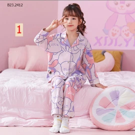 BỘ PIJAMA THU ĐÔNG BÉ GÁI- Sỉ 134k