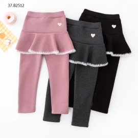 Quần legging liền váy bé gái - Sỉ 120k