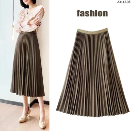 Cchân váy midi xếp li  Sỉ 128k