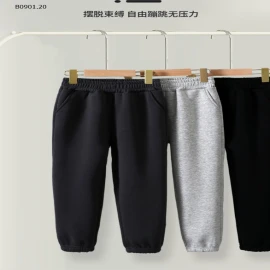 Mẫu Jogger nỉ lót lông cừu ống bo chun nhà Mamdadkids  - Sỉ 117k