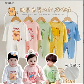 BODY LIỀN THÂN HỌA TIẾT CUTE CHO BÉ-sỉ 105k/bộ