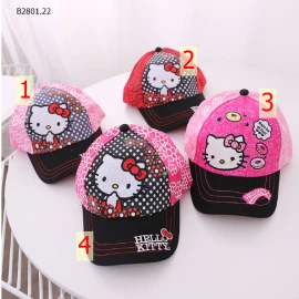 MŨ LƯỠI TRAI HELLO KITTY CHO BÉ -sỉ 58k/chiếc 