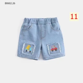 Quần short denim bé trai phong cách Hàn Quốc -sỉ 78k/chiếc 