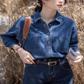 ÁO SƠ MI DENIM CHO NỮ sỉ 143k/chiếc