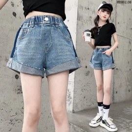 SHORT JEAN GẬP GẤU CHO BÉ Sỉ 119k