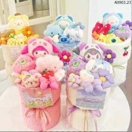 BÓ HOA GẤU BÔNG SIU CUTE sỉ 130k/bó