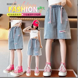 SHORT JEAN ỐNG RỘNG BÉ GÁI - sỉ 135k/chiếc 