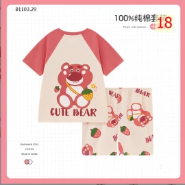 BST BỘ COTTON BÉ GÁI SZ ĐẠI - sỉ size bé: 159k size đại: 165k  