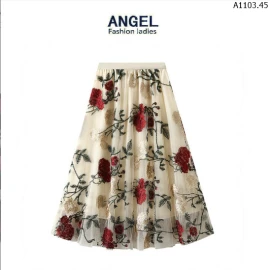 CHÂN VÁY THÊU HOA ANGEL sỉ 168k/chiếc