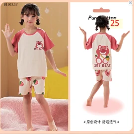 BỘ COTTON BÉ GÁI SZ ĐẠI -sỉ  Sz8-16 : 145k/bộ            SzS-XL : 163k/bộ