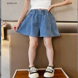 QUẦN SHORT JEAN ỐNG RỘNG CHO BÉ  - Sỉ 115k