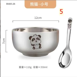 Set bát inox kèm thìa - Sỉ 58k/set