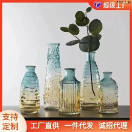 Lọ Thủy Tinh Cắm Hoa Ombre Bình Hoa Vintage phong cách Bắc Âu sỉ 165k/set 5 lọ hoa