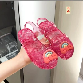 SANDAL NHỰA DẺO HOẠ TIẾT ĐÁNG YÊU CHO BÉ - Sỉ 75k