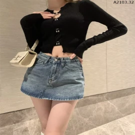 Quần short jeans giả váy sale đậm sỉ 120k/chiếc