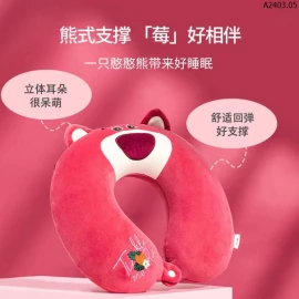 GỐI CHỮ U GẤU LOTSO HỒNG Sỉ 79k