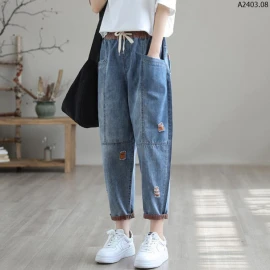 QUẦN BAGGY JEAN NỮ sỉ 155k