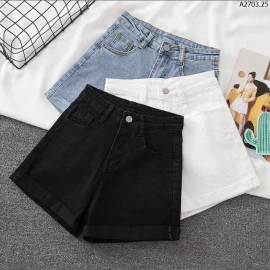 QUẦN SHORT JEAN CẠP CAO NỮ sỉ 93k/chiếc