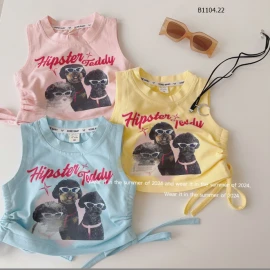 ÁO SÁT NÁCH RÚT DÂY EO HIPSTER TEDDY- Sỉ 110k