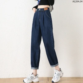 QUẦN BAGGY JEAN CẠP CHUN SAU sỉ 135k/chiếc