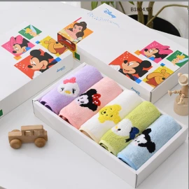 SET 5 KHĂN MẶT DISNEY CHO BÉ-sỉ 87k/set 5c 