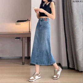 CHÂN VÁY JEANS DÁNG DÀI HÀGG QC sỉ 137k/chiếc