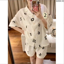 PIJAMA CỘC NỮ sỉ 118k/bộ