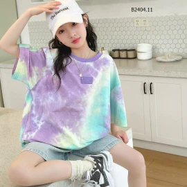 SET ÁO PHÔNG LOANG MIX SHORT JEAN BÉ GÁI- Sỉ áo 160k, quần 170k