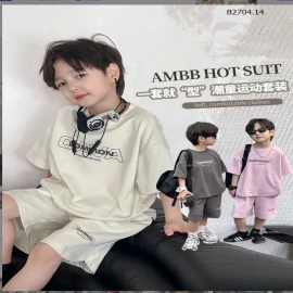 BỘ COTTON THỜI TRANG BÉ TRAI AMBB - Sỉ 199k