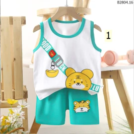 BỘ BA LỖ IN HÌNH CUTE CHO BÉ  size 73-100: si 52k/1 bộ size 110-130: sỉ 63k/1 bộ