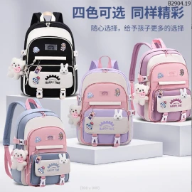 BALO TRUNG HỌC CUTE CHO BÉ IU Sỉ 195k/chiếc(kèm stickers móc khóa)