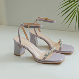 SANDAL CAO GÓT QUAI NGANG MŨI VUÔNG Sỉ 170k