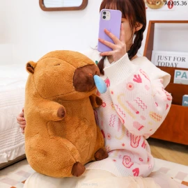 THÚ BÔNG CAPYBARA LÒ MŨI Sỉ Si size 35cm: 74k     size 45cm: 109k     size 55cm: 139k